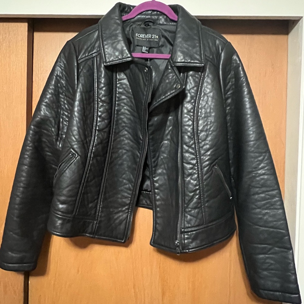 New forever21 faux leather motorcycle jacket